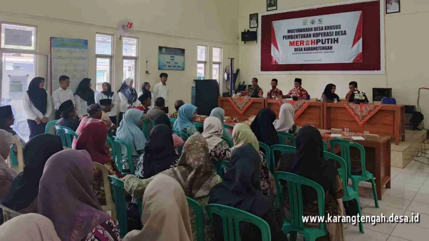 Musdessus Pembentukan Koperasi Desa Merah Putih Desa Karangtengah untuk peningkatan ekonomi desa