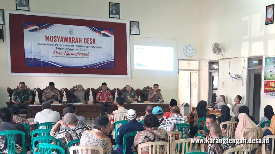 Musdes Karangtengah 2027: Sekcam Kertanegara Ingatkan Pentingnya Pembangunan Non Fisik